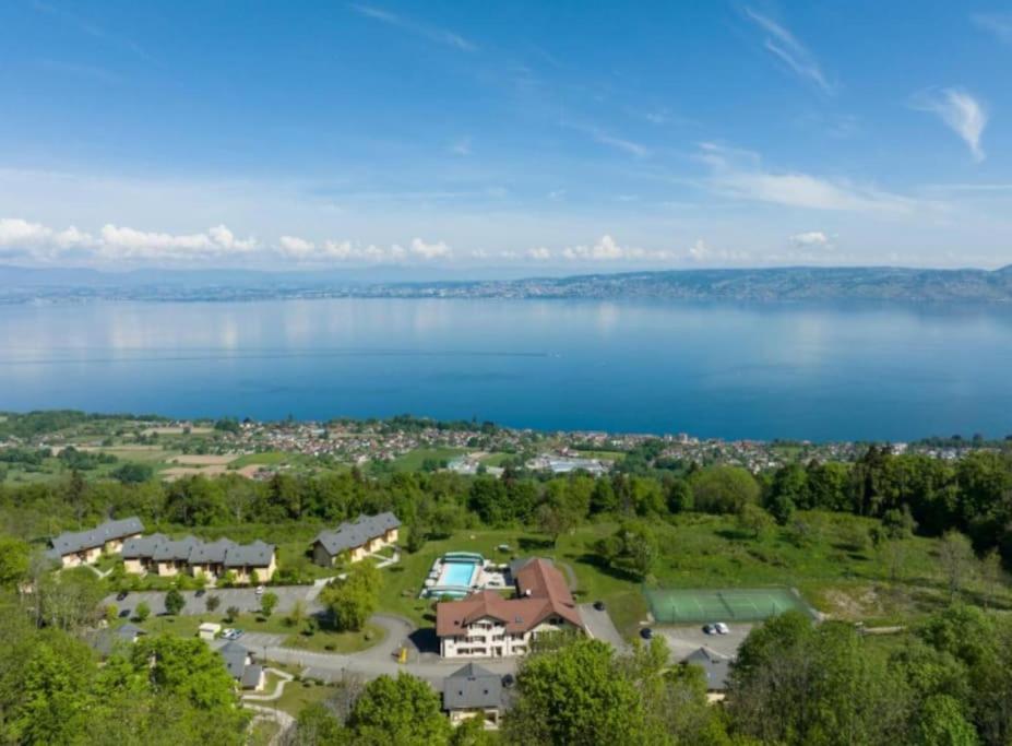 Le Garden - Ski - Vue Lac - Piscine - Parking - Evian - Thonon - Lugrin Exteriör bild