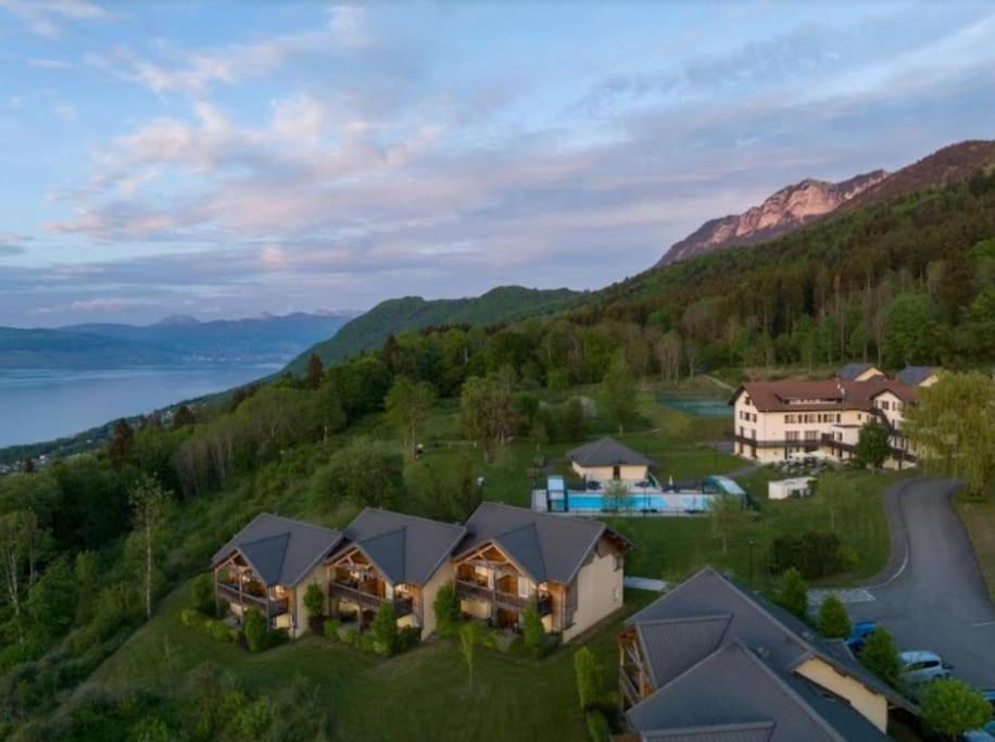 Le Garden - Ski - Vue Lac - Piscine - Parking - Evian - Thonon - Lugrin Exteriör bild