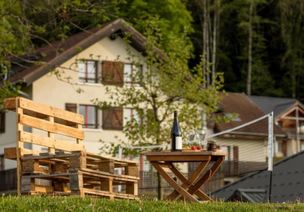 Le Garden - Ski - Vue Lac - Piscine - Parking - Evian - Thonon - Lugrin Exteriör bild